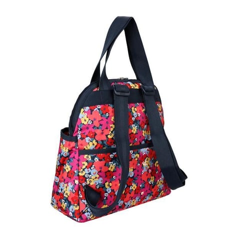 レスポートサック DOUBLE TROUBLE BACKPACK BRIGHT ISLE FLORAL 2442 F665 lesportsac リュック
