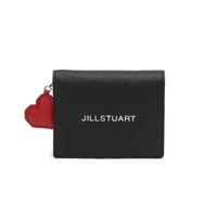 ジルスチュアート ハート チャーム 二つ折り ウォレット Black JILL STUART 財布