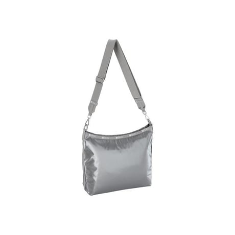 レスポートサック MEDIUM ZIP SHOULDER BAG GUNMETAL GRAY SHINE 1014 MA08 lesportsac ショルダーバッグ
