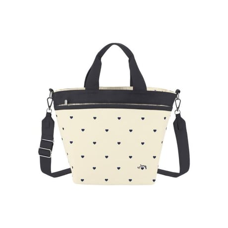 レスポートサック BUCKET TOTE NAVY SWISS HEART 1116 U276 lesportsac トートバッグ