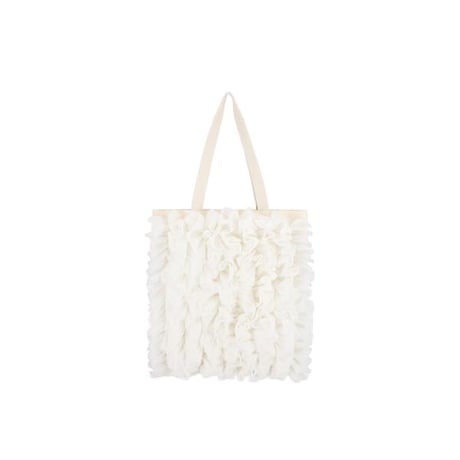 レスポートサック RUFFLE LARGE EMERALD TOTE MERINGUE LACE RUFFLE 1833 LD64 lesportsac トートバッグ