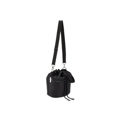 レスポートサック DRAWSTRING BUCKET BAG BLACK DEBOSS 3870 E792 lesportsac ショルダーバッグ