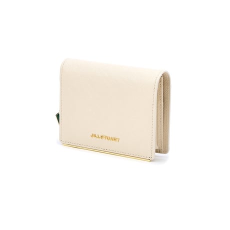 ジルスチュアート プティハート チャーム 二つ折り ウォレット Light Beige JILL STUART 財布