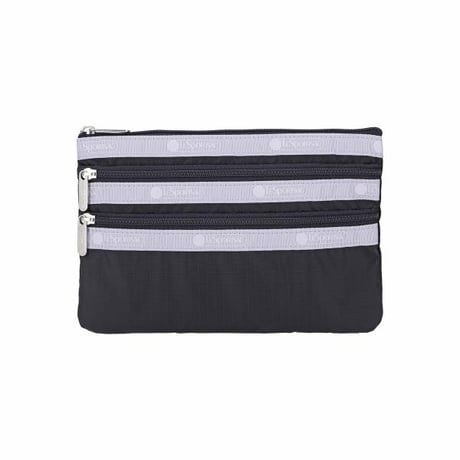 レスポートサック 3 ZIP COSMETIC POUCH DEEP SEA/SOFT LAVENDER 7158 LD17 lesportsac ポーチ