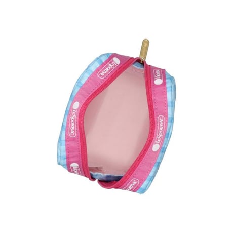 レスポートサック SQUARE COSMETIC POUCH PLAYFUL CATS SWEET BLUE 6701 HG67 lesportsac ポーチ