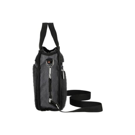 レスポートサック MINI NORTH/SOUTH TOTE BLACK DENIM/BLACK SHERPA 1609 LA79 lesportsac ショルダーバッグ