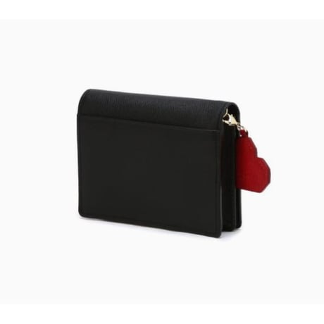 ジルスチュアート ハート チャーム 二つ折り ウォレット Black JILL STUART 財布