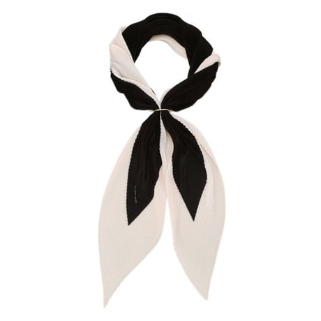ジルスチュアート プリーツ スカーフ Black JILL STUART スカーフ