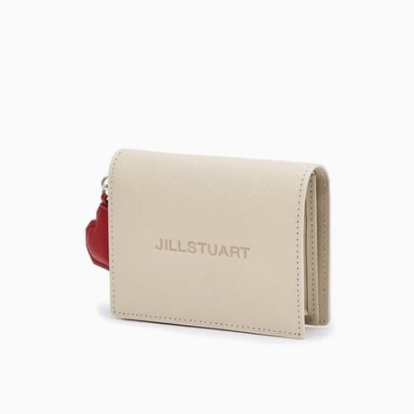 ジルスチュアート ハート チャーム 二つ折り ウォレット Ivory JILL STUART 財布