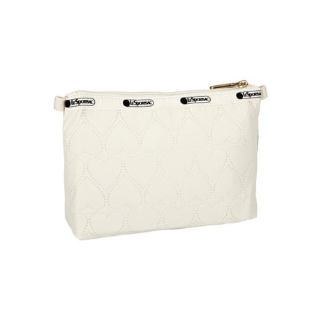 レスポートサック Cosmetic Clutch ECRU HEART DEBOSS 7105 HE64 lesportsac ポーチ