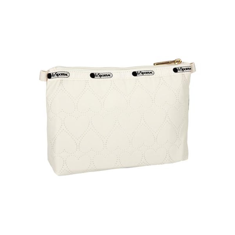 レスポートサック Cosmetic Clutch ECRU HEART DEBOSS 7105