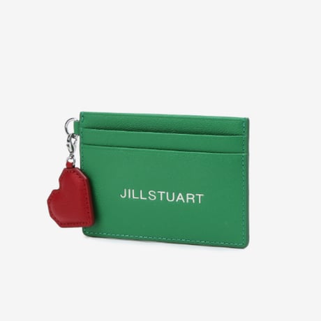 ジルスチュアート ハート チャーム カードケース Green JILL STUART 財布