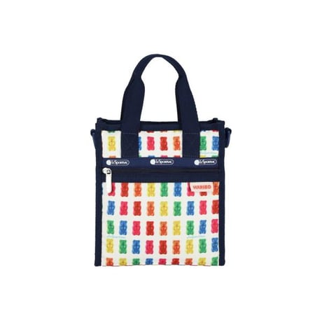 レスポートサック ハリボー MINI NORTH/SOUTH TOTE HARIBO GOLDBEARS NAVY 3714 HD62 lesportsac ショルダーバッグ