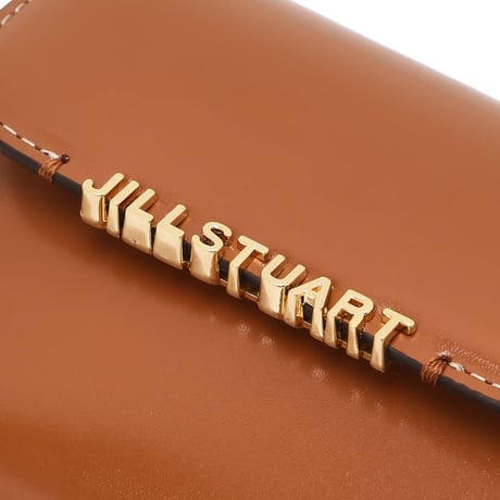 ジルスチュアート リボン チャーム 三つ折り ウォレット Brown JILL STUART 財布