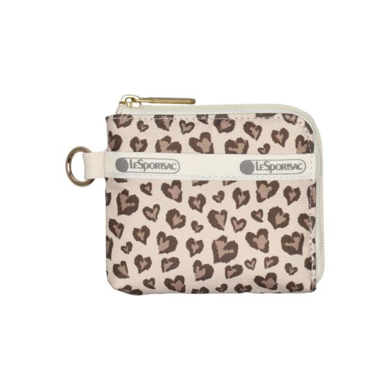 レスポートサック SLIM WALLET LATTE HEART LEOPARD 1112 H