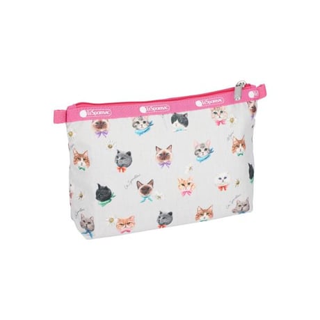 レスポートサック Cosmetic Clutch PLAYFUL CATS GRAY 7105 HG69 lesportsac ポーチ