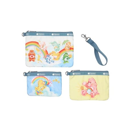 レスポートサック ケアベア WRISTLET POUCH SET CARE BEARS WRISTLET 3455 HD95 lesportsac ポーチ