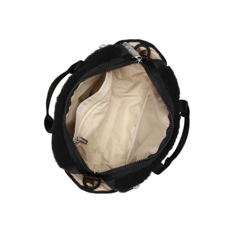 レスポートサック PUFFY SHERPA MINI DUFFEL BLACK SHERPA 4080 C495 lesportsac ショルダーバッグ