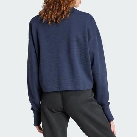 アディダス ALL SZN Ribbed V-Neck Sweatshirt リブド Vネック スウェットシャツ adidas