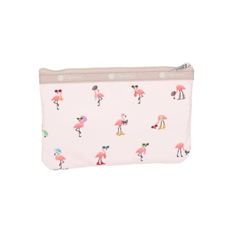 レスポートサック 3 ZIP COSMETIC POUCH FLAMINGO PARTY 7158 HG20 lesportsac ポーチ