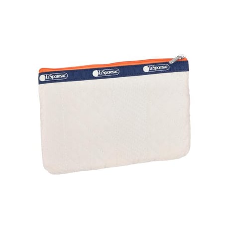レスポートサック 3 ZIP COSMETIC POUCH SWEATER QUILTING IVORY 7158 E950 lesportsac ポーチ