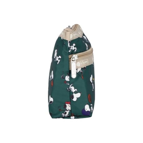 レスポートサック スヌーピー Cosmetic Clutch SNOOPY AND WOODSTOCK GREEN 7105 HC47 lesportsac ポーチ