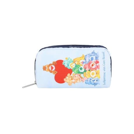 レスポートサック ケアベア RECTANGULAR COSMETIC POUCH CARE BEARS HEART AND SUN 6511 HD93 lesportsac ポーチ