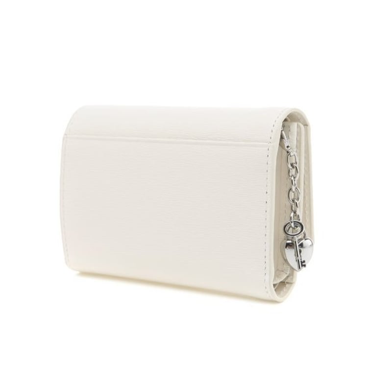 ジルスチュアート キー チャーム 三つ折り ウォレット Ivory