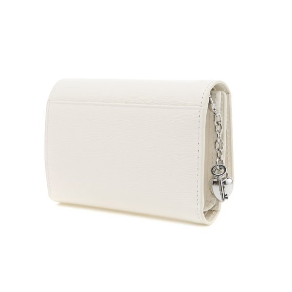 ジルスチュアート キー チャーム 三つ折り ウォレット Ivory JILL