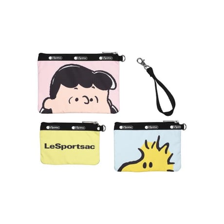 レスポートサック スヌーピー WRISTLET POUCH SET PEANUTS PALS WRISTLET 3455 HF34 lesportsac ポーチ