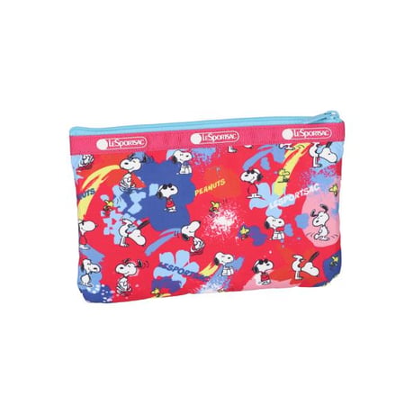 レスポートサック スヌーピー 3 ZIP COSMETIC POUCH PEANUTS PLAYTIME 7158 HF22 lesportsac ポーチ