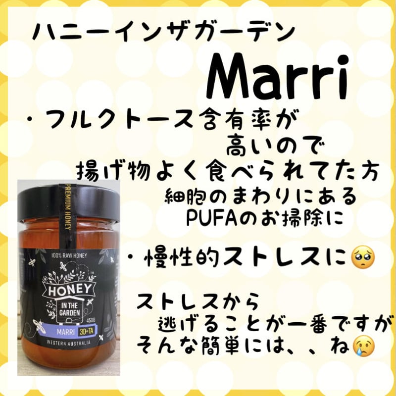 【ラスト1個】HIG Marri 300g 非加熱蜂蜜 HIG Marri 300g