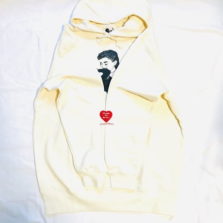 thank to Music裏パイルパーカー（XL)