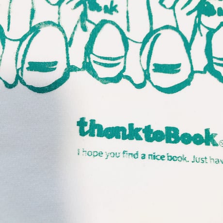 thank to Bookフロッキー文字/リブリメイクスウェット（裏パイル）（M)  ※※営業２〜４日発送