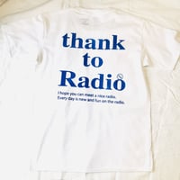 受注商品：thank to Radio Tシャツ(M/XL)※営業8〜10日発送の間に発送予定です。※土日、祝日含まず