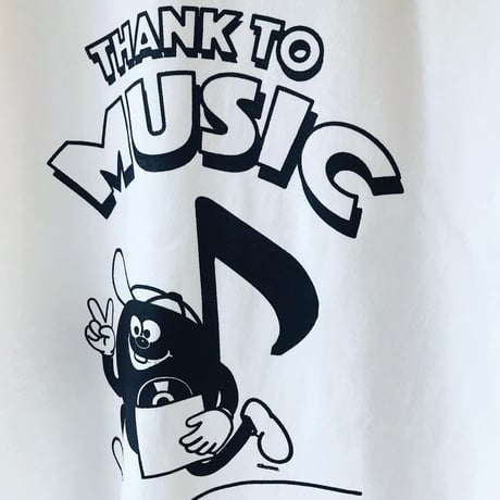 受注商品:thank to Music（musical noteA）Tシャツ(S/M/XL)