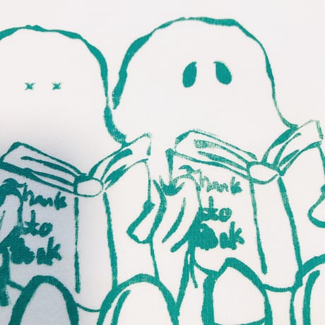 thank to Bookフロッキー文字/リブリメイクスウェット（裏パイル）（M)  ※※営業２〜４日発送