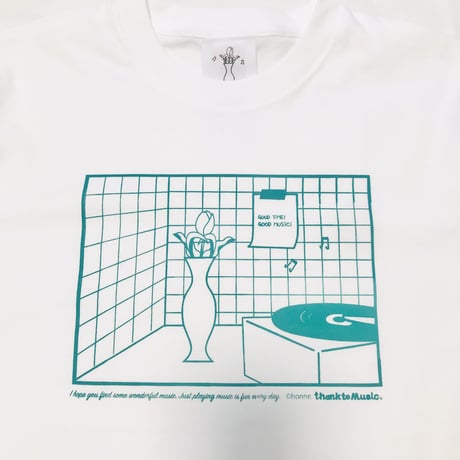 受注商品: 音楽のある生活Tシャツ（Green)(S/M/XL)※翌々週の金曜日