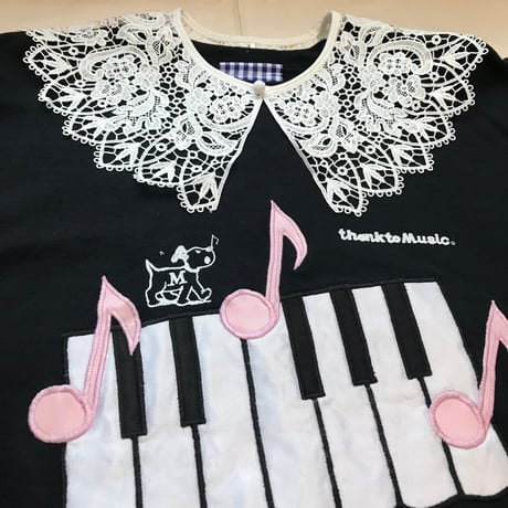 USED！thank to Musicスウェット＋付け襟set