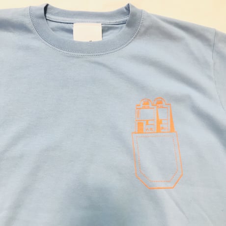 thank to Book蓄光ワンポイントTシャツ  BookStore  Blue Ver. (M)
