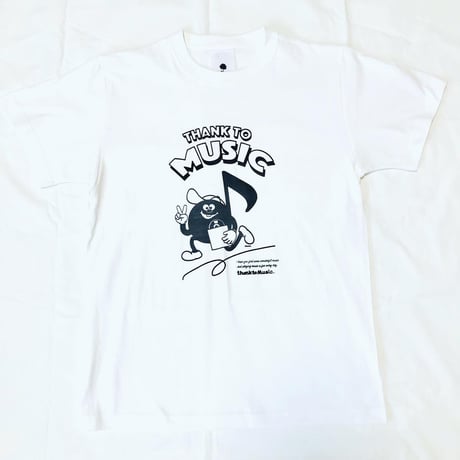 受注商品:thank to Music（musical noteA）Tシャツ(S/M/XL)