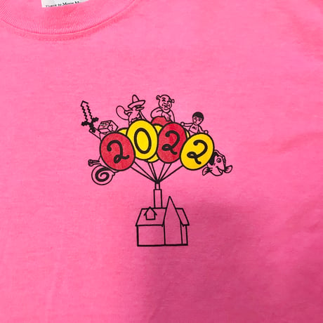 古着リメイク！Movie蛍光ピンクTシャツ※営業2〜4日発送