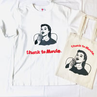 〜5/16まで！¥1100！受注:thank to Movie Tシャツ(S/M/XL) &トートセット※5/25〜6/15発送予定です。  ※土日、祝日含まず