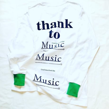 受注商品：thank to  Music    リブリメイクロンT（ XL）※特急1週間〜1か月半かかります。