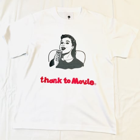 受注商品:thank to MovieTシャツ＆シール付き(S/M/XL ※1ヶ月〜1ヶ月半頂きます。)