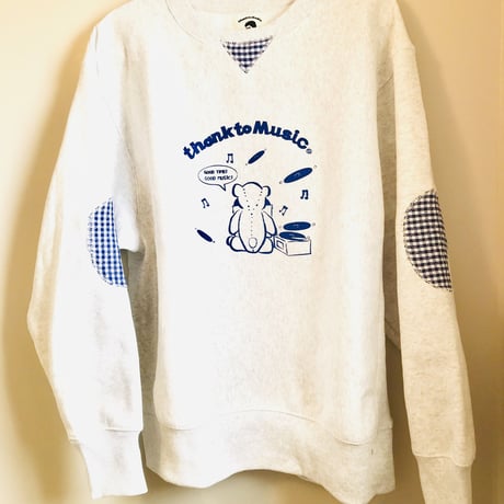 受注商品：Music Bear裏起毛リメイク　スウェット（M/XL)※※1ヶ月〜1ヶ月半かかります。