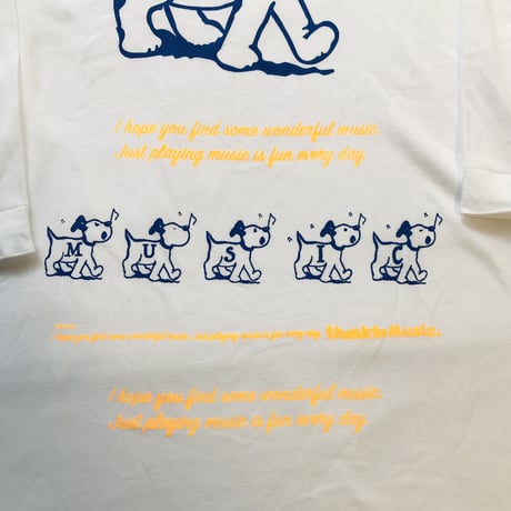 SING!SING!DOG!七分袖 リメイクTシャツ（XL）