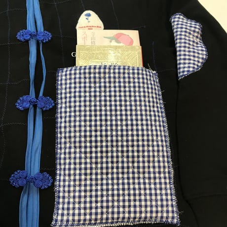 受注商品：文庫が入るポケット付きリメイク スウェットカーディガンB（S/M/XL) ※1か月〜1か月半かかります