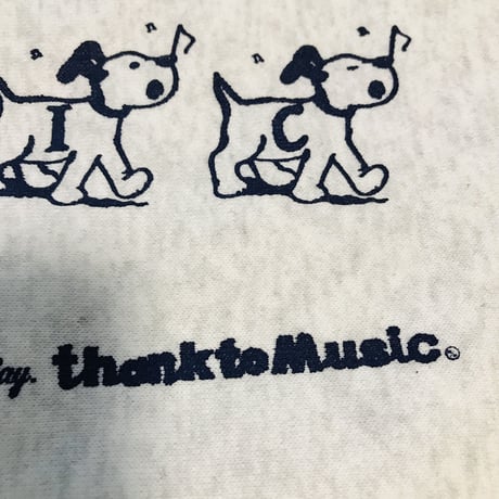 受注商品：SING!DOG!チェックパッチ　裏起毛スウェット（M/XL)※1ヶ月〜1ヶ月半かかります。