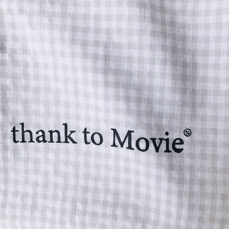 残り1点！thank to Movie、Music、Book巾着リメイクバッグ